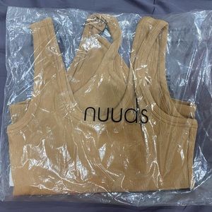 NUUDS Cinnamon Ribbed Bodysuit size Small